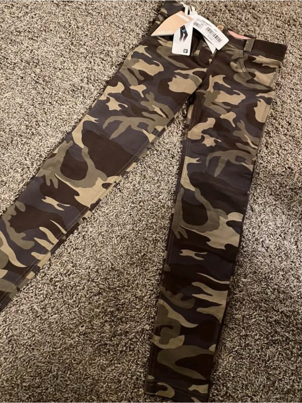Freddy Women’s Skinny Camo Pants in Olive, Dark Brown and Black